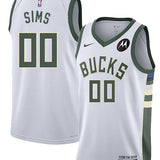 Nike 2022 Association Edition Jericho Sims Milwaukee Bucks Swingman Jersey-COLLAGE