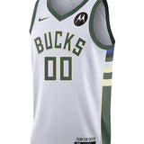 Nike 2022 Association Edition Jericho Sims Milwaukee Bucks Swingman Jersey-FRONT