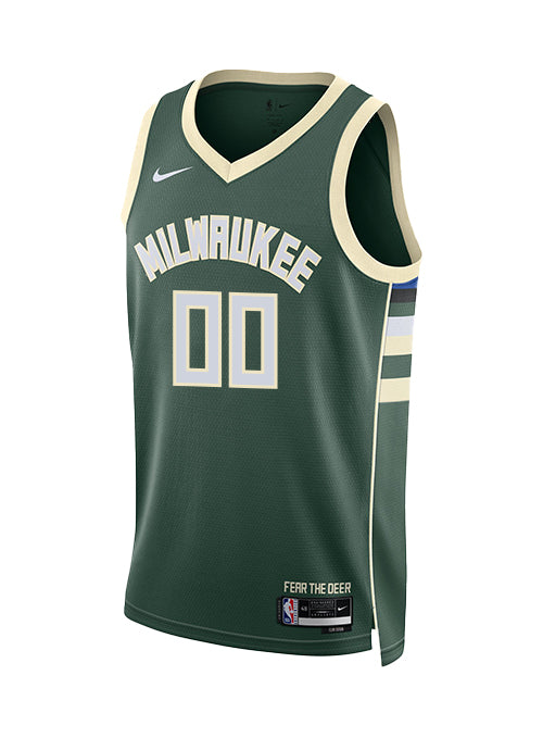 Nike 2022 Icon Edition Jericho Sims Milwaukee Bucks Swingman Jersey-FRONT