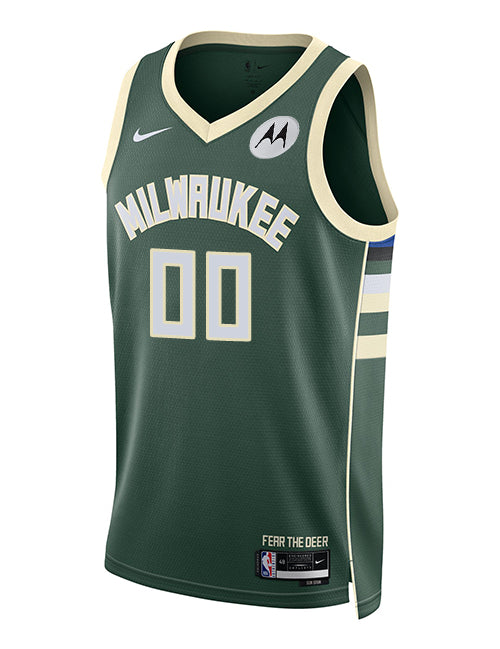 Nike 2022 Icon Edition Jericho Sims Milwaukee Bucks Swingman Jersey-FRONT