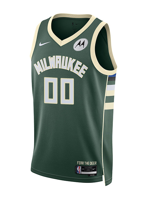 Nike 2022 Icon Edition Jericho Sims Milwaukee Bucks Swingman Jersey-FRONT