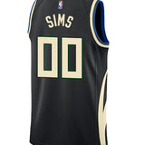 Jordan 2022 Statement Edition Jericho Sims Milwaukee Bucks Swingman Jersey-BACK
