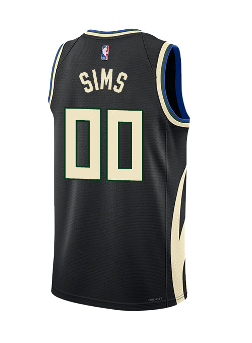 Jordan 2022 Statement Edition Jericho Sims Milwaukee Bucks Swingman Jersey-BACK
