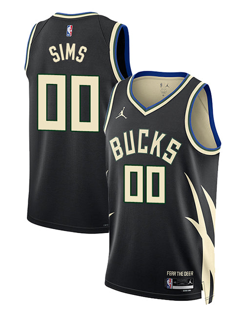 Jordan 2022 Statement Edition Jericho Sims Milwaukee Bucks Swingman Jersey