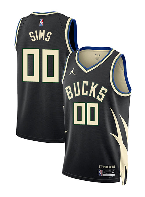 Jordan 2022 Statement Edition Jericho Sims Milwaukee Bucks Swingman Jersey