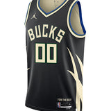 Jordan 2022 Statement Edition Jericho Sims Milwaukee Bucks Swingman Jersey-FRONT