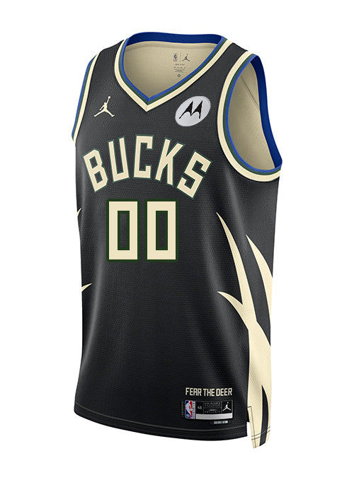 Jordan 2022 Statement Edition Jericho Sims Milwaukee Bucks Swingman Jersey-FRONT