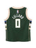 Juvenile Nike Icon Damian Lillard Milwaukee Bucks Replica Jersey-back