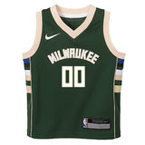 Juvenile Nike 2022 Icon Edition Custom Milwaukee Bucks Swingman Jersey-front