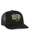 '47 Brand Gilded Milwaukee Bucks Adjustable Trucker Hat-angled right 