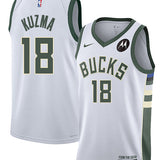 Nike 2022 Association Edition Kyle Kuzma Milwaukee Bucks Swingman Jersey-COLLAGE