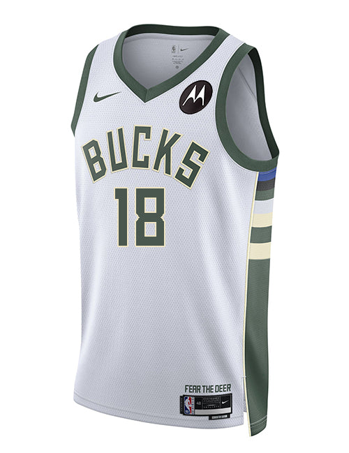 Nike 2022 Association Edition Kyle Kuzma Milwaukee Bucks Swingman Jersey- FRONT