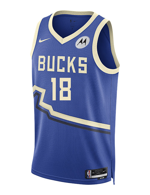 Nike 2024-25 City Edition Kyle Kuzma Milwaukee Bucks Swingman Jersey-front