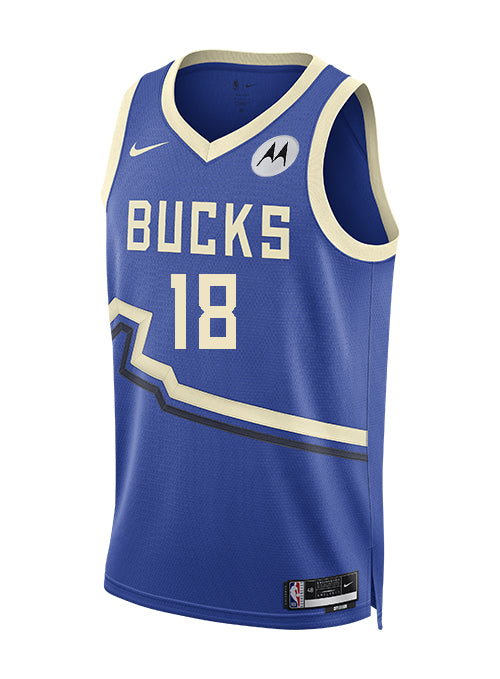 Nike 2024-25 City Edition Kyle Kuzma Milwaukee Bucks Swingman Jersey-front