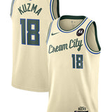 Nike 2025-26 City Edition Kyle Kuzma Milwaukee Bucks Swingman Jersey-collage