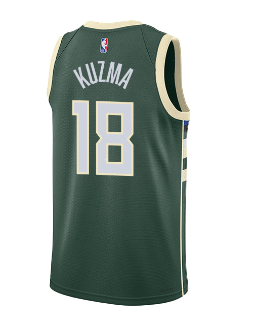 Nike 2022 Icon Edition Kyle Kuzma Milwaukee Bucks Swingman Jersey-back