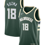 Nike 2022 Icon Edition Kyle Kuzma Milwaukee Bucks Swingman Jersey-COLLAGE
