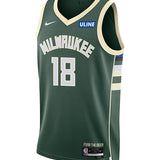 Nike 2022 Icon Edition Kyle Kuzma Milwaukee Bucks Swingman Jersey