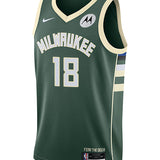 Nike 2022 Icon Edition Kyle Kuzma Milwaukee Bucks Swingman Jersey-FRONT