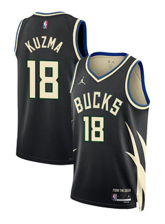 Jordan 2022 Statement Edition Kyle Kuzma Milwaukee Bucks Swingman Jersey-COLLAGE