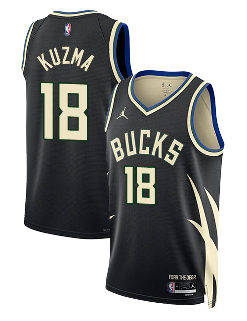 Jordan 2022 Statement Edition Kyle Kuzma Milwaukee Bucks Swingman Jersey-COLLAGE