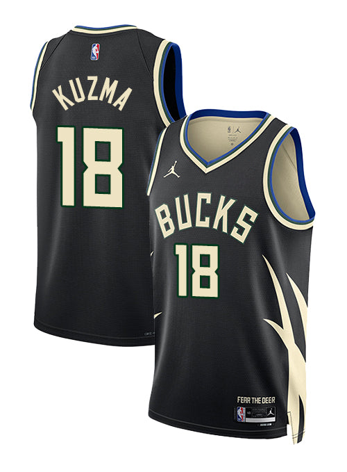 Jordan 2022 Statement Edition Kyle Kuzma Milwaukee Bucks Swingman Jersey-COLLAGE