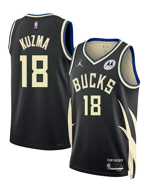 Jordan 2022 Statement Edition Kyle Kuzma Milwaukee Bucks Swingman Jersey-COLLAGE