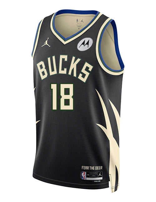 Jordan 2022 Statement Edition Kyle Kuzma Milwaukee Bucks Swingman Jersey-FRONT