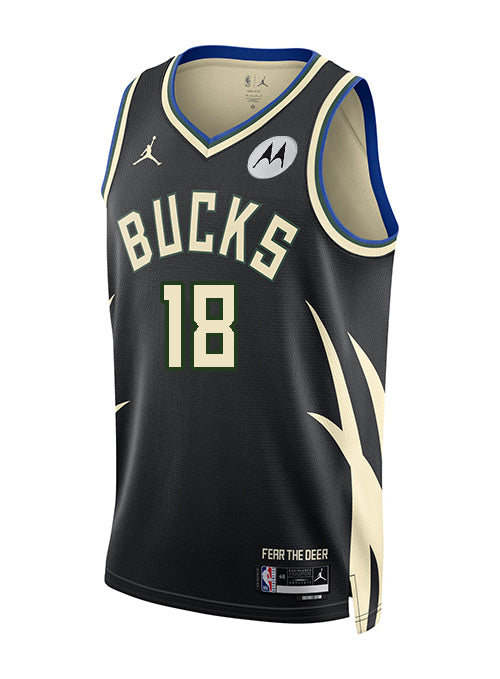 Jordan 2022 Statement Edition Kyle Kuzma Milwaukee Bucks Swingman Jersey-FRONT