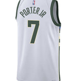 Nike 2022 Association Edition Kevin Porter Jr Milwaukee Bucks Swingman Jersey-BACK