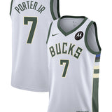 Nike 2022 Association Edition Kevin Porter Jr Milwaukee Bucks Swingman Jersey-COLLAGE