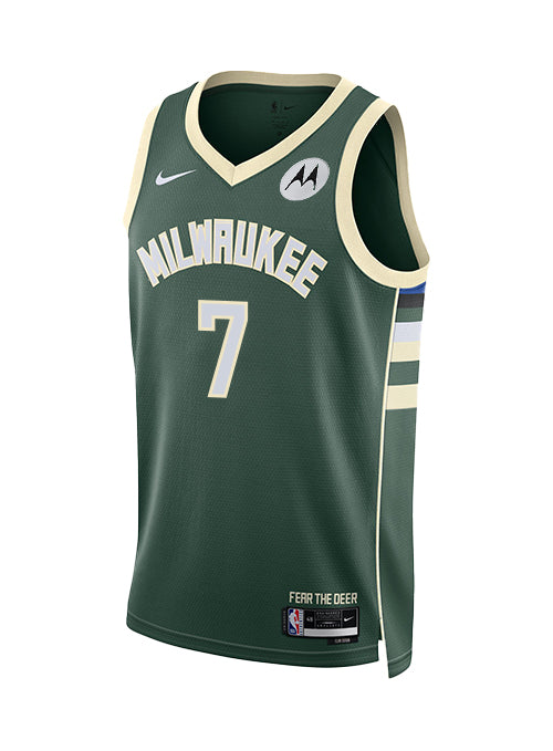Nike 2022 Icon Edition Kevin Porter Jr. Milwaukee Bucks Swingman Jersey-FRONT