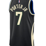 Nike 2022 Icon Edition Ryan Rollins Milwaukee Bucks Swingman Jersey-back