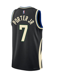 Nike 2022 Icon Edition Ryan Rollins Milwaukee Bucks Swingman Jersey-back