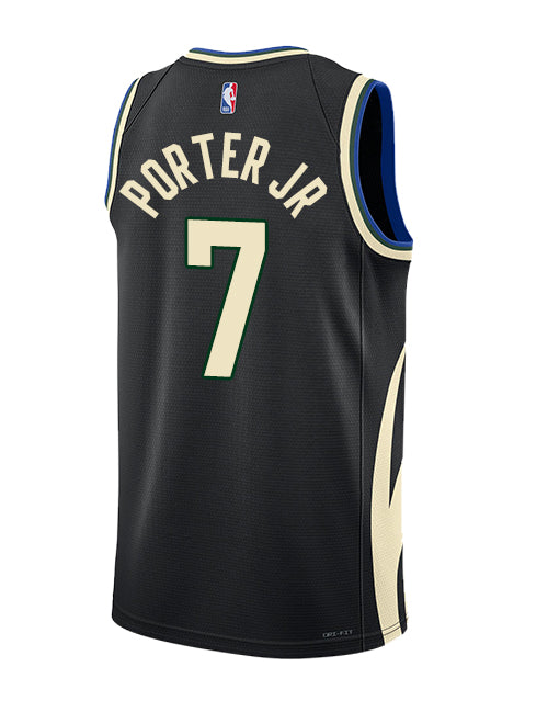 Nike 2022 Icon Edition Ryan Rollins Milwaukee Bucks Swingman Jersey-back