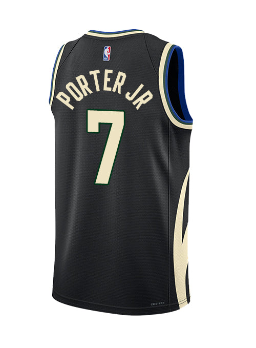 Nike 2022 Icon Edition Ryan Rollins Milwaukee Bucks Swingman Jersey-back