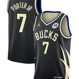 Jordan 2022 Statement Edition Kevin Porter Jr Milwaukee Bucks Swingman Jersey-COLLAGE