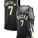 Jordan 2022 Statement Edition Kevin Porter Jr Milwaukee Bucks Swingman Jersey