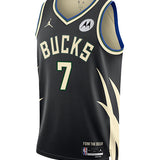Jordan 2022 Statement Edition Kevin Porter Jr Milwaukee Bucks Swingman Jersey-FRONT