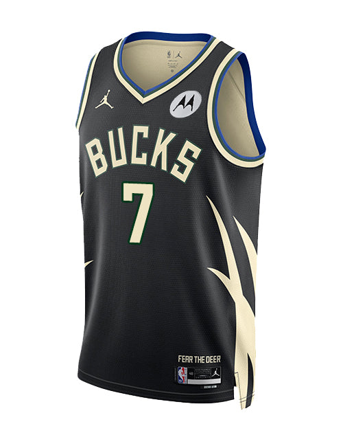 Jordan 2022 Statement Edition Kevin Porter Jr Milwaukee Bucks Swingman Jersey-FRONT