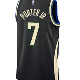 Jordan 2022 Statement Edition Kevin Porter Jr Milwaukee Bucks Swingman Jersey-BACK