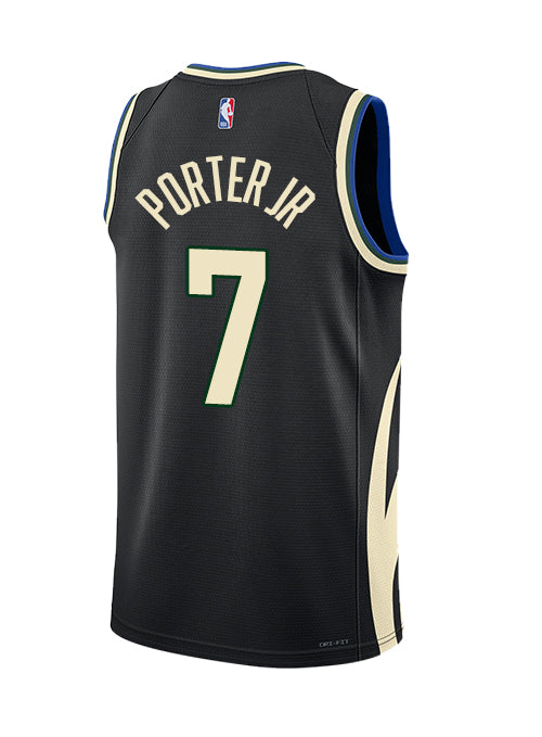 Jordan 2022 Statement Edition Kevin Porter Jr Milwaukee Bucks Swingman Jersey-BACK