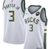 Nike 2022 Association Edition Kevin Porter Jr Milwaukee Bucks Swingman Jersey-COLLAGE