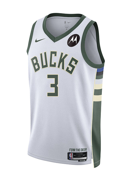 Nike 2022 Association Edition Kevin Porter Jr Milwaukee Bucks Swingman Jersey-FRONT