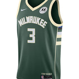 Nike 2022 Icon Edition Kevin Porter Jr Milwaukee Bucks Swingman Jersey-FRONT