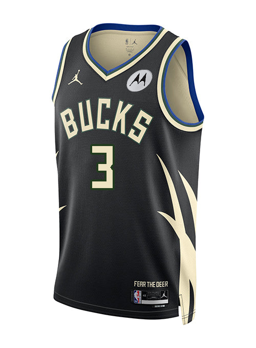 Jordan 2022 Statement Edition Kevin Porter Jr Milwaukee Bucks Swingman Jersey-FRONT