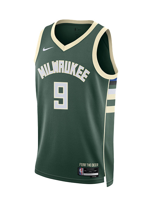 Nike 2022 Icon Edition Kel'el Ware Milwaukee Bucks Swingman Jersey-FRONT
