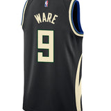Jordan 2022 Statement Edition Kel'el Ware Milwaukee Bucks Swingman Jersey-BACK