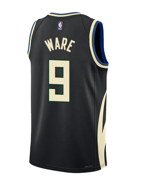 Jordan 2022 Statement Edition Kel'el Ware Milwaukee Bucks Swingman Jersey-BACK