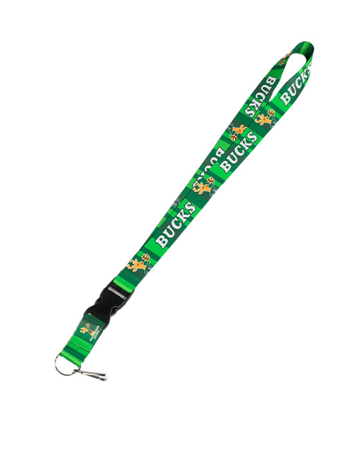 Aminco HWC '68 Green Stripes Milwaukee Bucks Lanyard